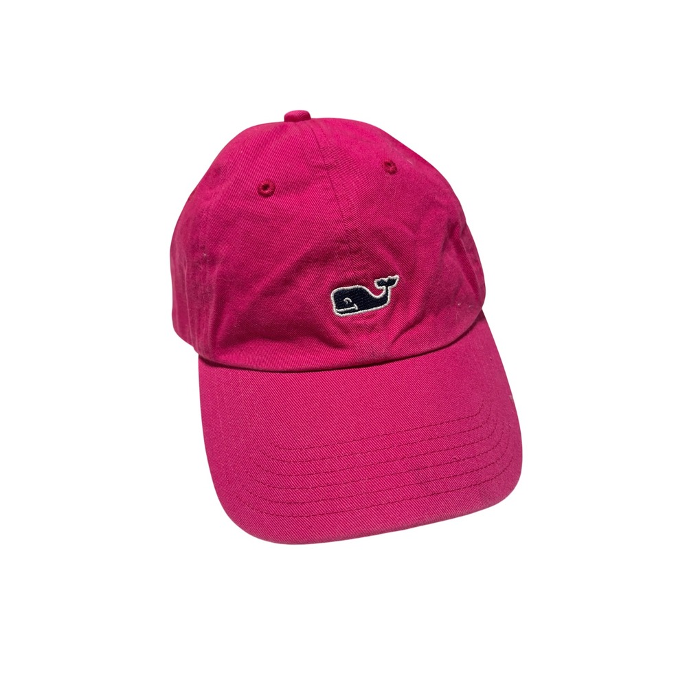 Vineyard Vines Pink Whale Logo Adjustable Cotton Baseball Cap Hat